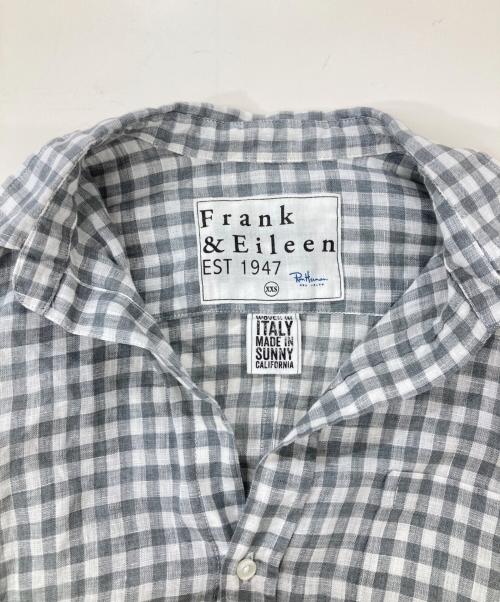 Frank&Eileen（フランクアンドアイリーン）Frank&Eileen (フランクアンドアイリーン) Ron Herman (ロンハーマン) ギンガムチェックスキッパーシャツ グレー サイズ:xxsの古着・服飾アイテム