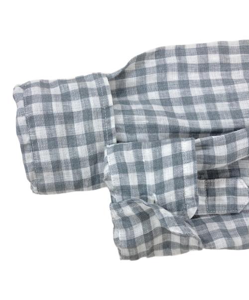 Frank&Eileen（フランクアンドアイリーン）Frank&Eileen (フランクアンドアイリーン) Ron Herman (ロンハーマン) ギンガムチェックスキッパーシャツ グレー サイズ:xxsの古着・服飾アイテム