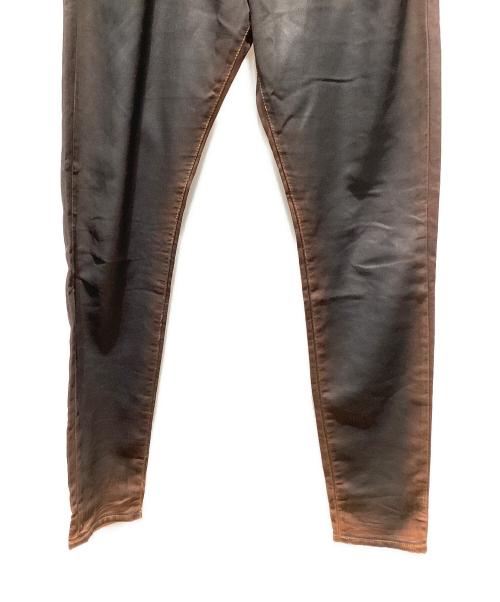 DIESEL（ディーゼル）DIESEL (ディーゼル) D-STRUKT JOGG/コーティングパンツ ブラウン×ブラック サイズ:W32の古着・服飾アイテム