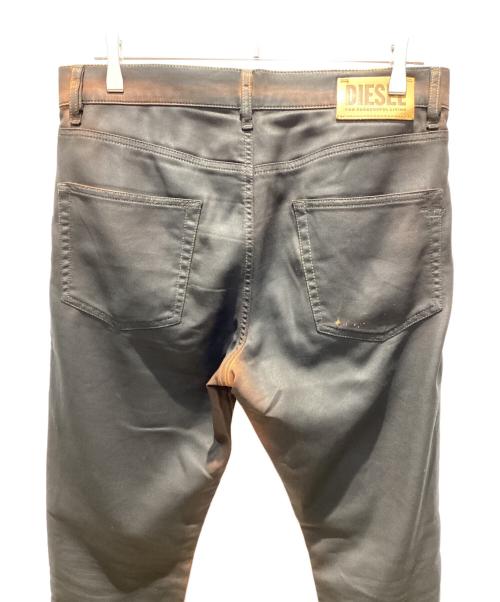 DIESEL（ディーゼル）DIESEL (ディーゼル) D-STRUKT JOGG/コーティングパンツ ブラウン×ブラック サイズ:W32の古着・服飾アイテム