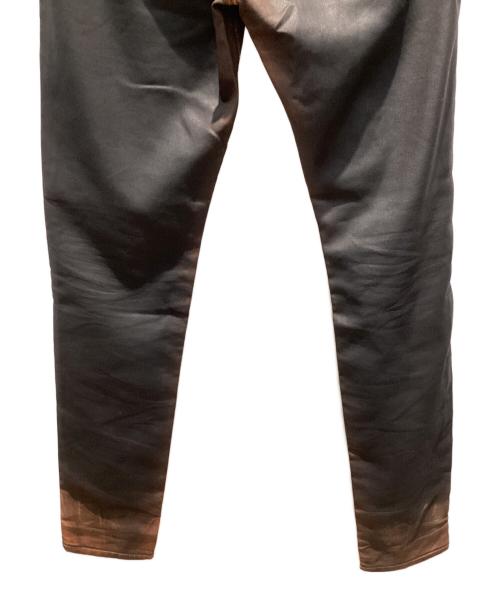 DIESEL（ディーゼル）DIESEL (ディーゼル) D-STRUKT JOGG/コーティングパンツ ブラウン×ブラック サイズ:W32の古着・服飾アイテム