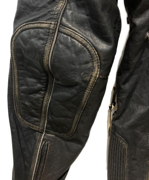 HARLEY-DAVIDSON（ハーレーダビッドソン）HARLEY-DAVIDSON (ハーレーダビッドソン) Triple Vent Detonator Distressed Leather Jacket ブラック サイズ:Mの古着・服飾アイテム
