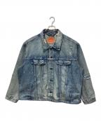 LEVI'Sリーバイス）の古着「ダメージデニムジャケット」｜インディゴ