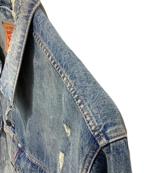 LEVI'S（リーバイス）LEVI'S (リーバイス) ダメージデニムジャケット インディゴ サイズ:４XLの古着・服飾アイテム