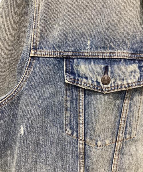 LEVI'S（リーバイス）LEVI'S (リーバイス) ダメージデニムジャケット インディゴ サイズ:４XLの古着・服飾アイテム