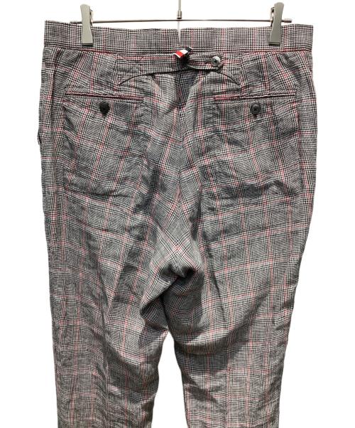 Thom Browne（トムブラウン）Thom Browne (トムブラウン) リネンチェックパンツ グレー サイズ:不明の古着・服飾アイテム