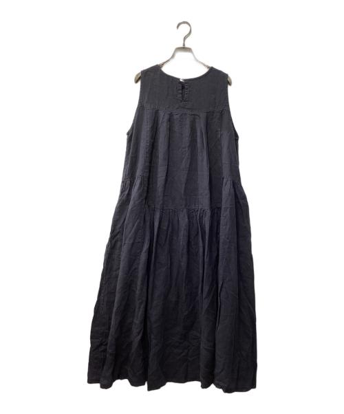 tumugu（ツムグ）tumugu (ツムグ) リネンワンピース ネイビー サイズ:fの古着・服飾アイテム