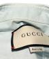 中古・古着 GUCCI (グッチ) 刺繍半袖シャツ スカイブルー サイズ:44：8000円