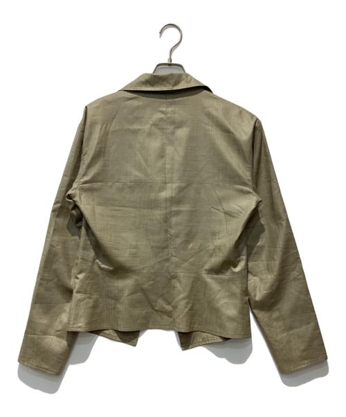 ISSEY MIYAKE（イッセイミヤケ）ISSEY MIYAKE (イッセイミヤケ) デザインジャケット ベージュ サイズ:3の古着・服飾アイテム