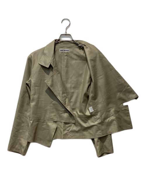ISSEY MIYAKE（イッセイミヤケ）ISSEY MIYAKE (イッセイミヤケ) デザインジャケット ベージュ サイズ:3の古着・服飾アイテム