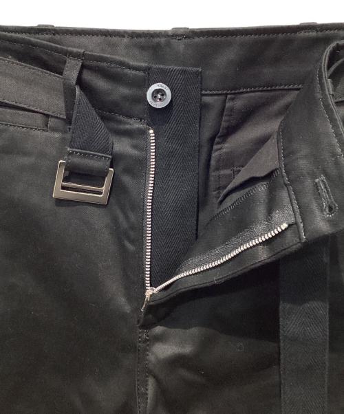 sacai（サカイ）sacai (サカイ) Cotton Chino Pants ブラック サイズ:1の古着・服飾アイテム