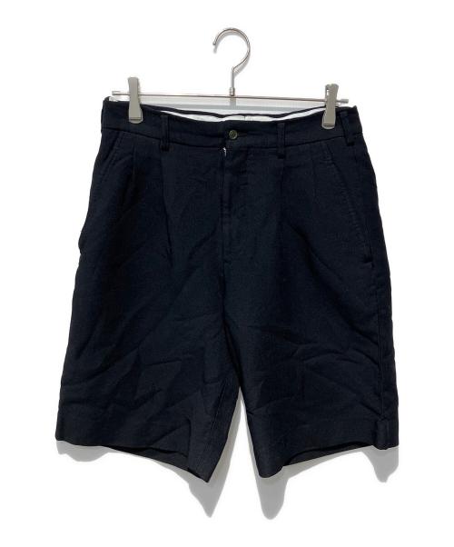 COMME des GARCONS HOMME DEUX（コムデギャルソン オム ドゥ）COMME des GARCONS HOMME DEUX (コムデギャルソン オム ドゥ) 染色加工縮絨ハーフパンツ ブラック サイズ:XSの古着・服飾アイテム