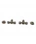 HOORSENBUHS（ホーセンブース）の古着「3MM TOGGLE STUDS」｜シルバー