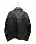 666 LEATHER WEAR (トリプルシックス レザーウェア) 裏地タータンチェックライダースジャケット ブラック サイズ:38：58000円