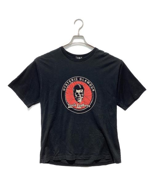 Hysteric Glamour（ヒステリックグラマー）Hysteric Glamour (ヒステリックグラマー) Lewis Leathers (ルイスレザース) ロッカーズ Tシャツ ブラック サイズ:XLの古着・服飾アイテム