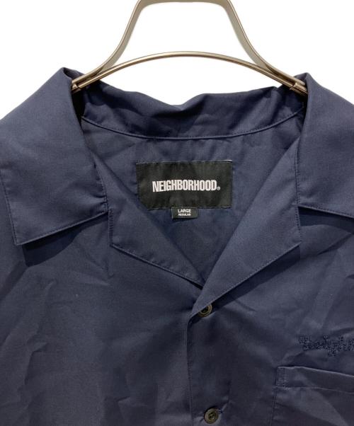 NEIGHBORHOOD（ネイバーフッド）NEIGHBORHOOD (ネイバーフッド) SOLID COLOR HAWAIIAN SHIRT ネイビー サイズ:L 未使用品の古着・服飾アイテム