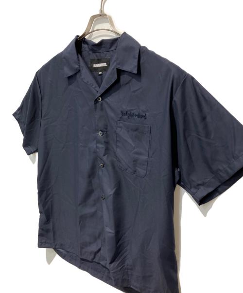 NEIGHBORHOOD（ネイバーフッド）NEIGHBORHOOD (ネイバーフッド) SOLID COLOR HAWAIIAN SHIRT ネイビー サイズ:L 未使用品の古着・服飾アイテム