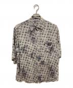 Acne studiosアクネ ストゥディオズ）の古着「Flower Rayon Shirt」｜グレー