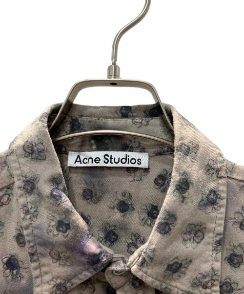 Acne studios（アクネ ストゥディオズ）Acne studios (アクネ ストゥディオズ) Flower Rayon Shirt グレー サイズ:48の古着・服飾アイテム