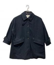 MACKINTOSH（マッキントッシュ）の古着「ライトウェイト メルトン ウール ハンビー コート」｜ネイビー