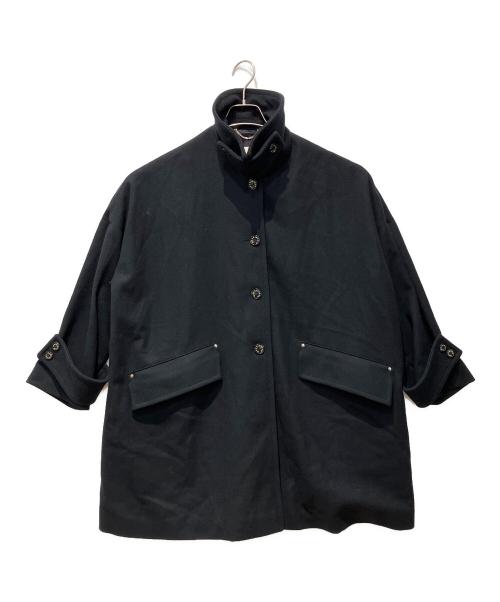 MACKINTOSH（マッキントッシュ）MACKINTOSH (マッキントッシュ) ライトウェイト メルトン ウール ハンビー コート ネイビー サイズ:6の古着・服飾アイテム
