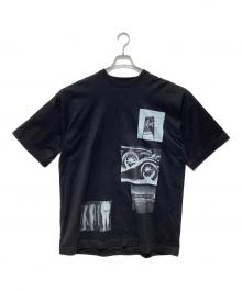 ALMOSTBLACK（オールモストブラック）の古着「プリントTシャツ」｜ブラック