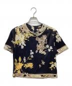 LEONARD FASHIONレオナールファッション）の古着「半袖カットソー」｜ブラック