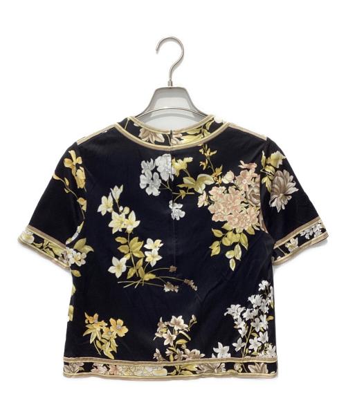 LEONARD FASHION（レオナールファッション）LEONARD FASHION (レオナールファッション) 半袖カットソー ブラック サイズ:不明の古着・服飾アイテム