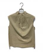 theory luxeセオリーリュクス）の古着「Lush Linen Shayne Blouse」｜ベージュ