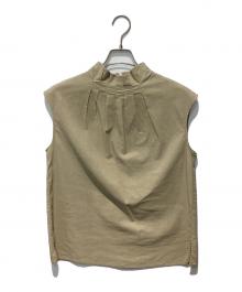 theory luxe（セオリーリュクス）の古着「Lush Linen Shayne Blouse」｜ベージュ