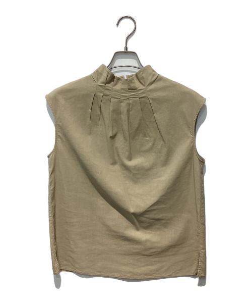 theory luxe（セオリーリュクス）theory luxe (セオリーリュクス) Lush Linen Shayne Blouse ベージュ サイズ:38の古着・服飾アイテム