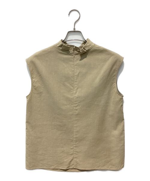 theory luxe（セオリーリュクス）theory luxe (セオリーリュクス) Lush Linen Shayne Blouse ベージュ サイズ:38の古着・服飾アイテム