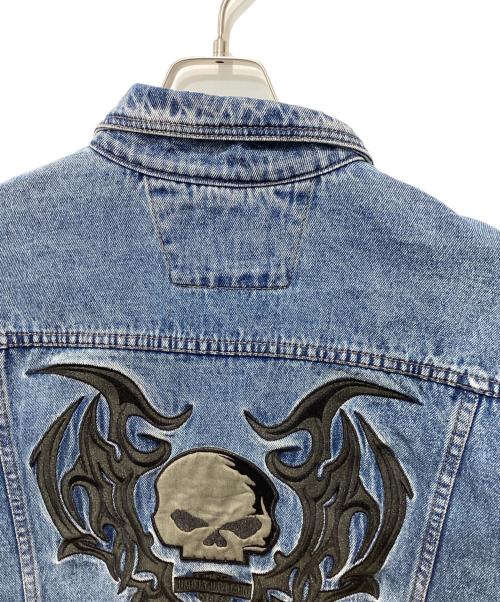 HARLEY-DAVIDSON（ハーレーダビッドソン）HARLEY-DAVIDSON (ハーレーダビッドソン) デニムジャケット ネイビー サイズ:Mの古着・服飾アイテム
