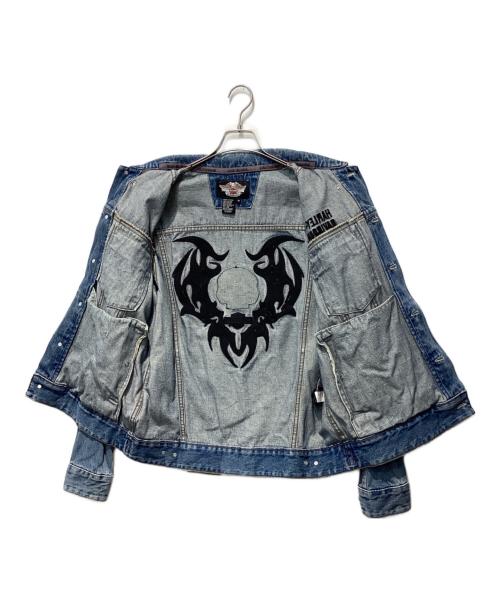 HARLEY-DAVIDSON（ハーレーダビッドソン）HARLEY-DAVIDSON (ハーレーダビッドソン) デニムジャケット ネイビー サイズ:Mの古着・服飾アイテム