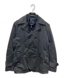 BURBERRY BLUE LABEL（バーバリー ブルー レーベル）の古着「レイヤードPコート」｜ブラック