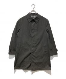 BURBERRY BLACK LABEL（バーバリーブラックレーベル）の古着「比翼 ステンカラーコート」｜グレー