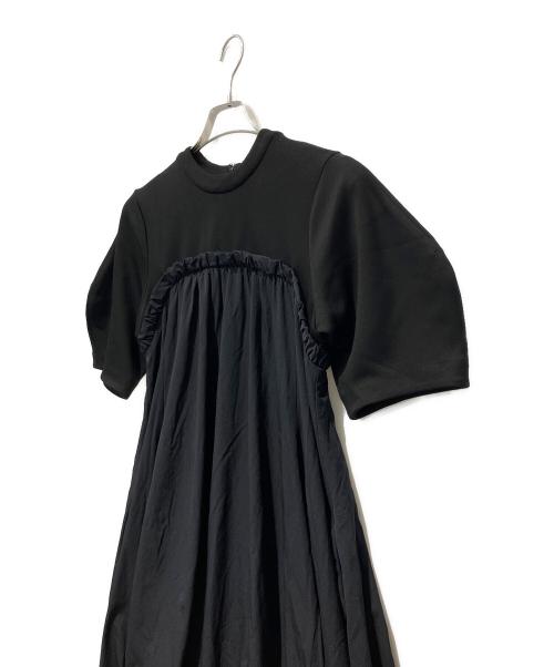 OMMO（オーエムエムオー）OMMO (オーエムエムオー) IRREGULAR PATTERN LAYERED OP ブラック サイズ:Freeの古着・服飾アイテム