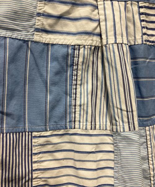 RALPH LAUREN（ラルフローレン）RALPH LAUREN (ラルフローレン) パッチワークシャツ ブルー サイズ:ｌの古着・服飾アイテム