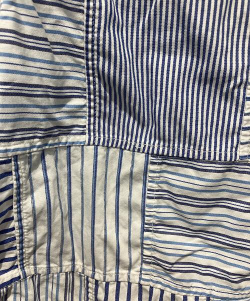 RALPH LAUREN（ラルフローレン）RALPH LAUREN (ラルフローレン) パッチワークシャツ ブルー サイズ:ｌの古着・服飾アイテム