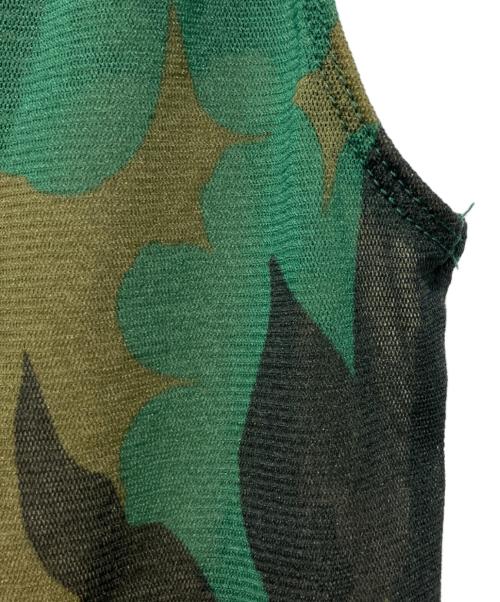 ISSEY MIYAKE WHITE LABEL（イッセイミヤケホワイトレーベル）ISSEY MIYAKE WHITE LABEL (イッセイミヤケホワイトレーベル) シースルーブラウス グリーン サイズ:2の古着・服飾アイテム
