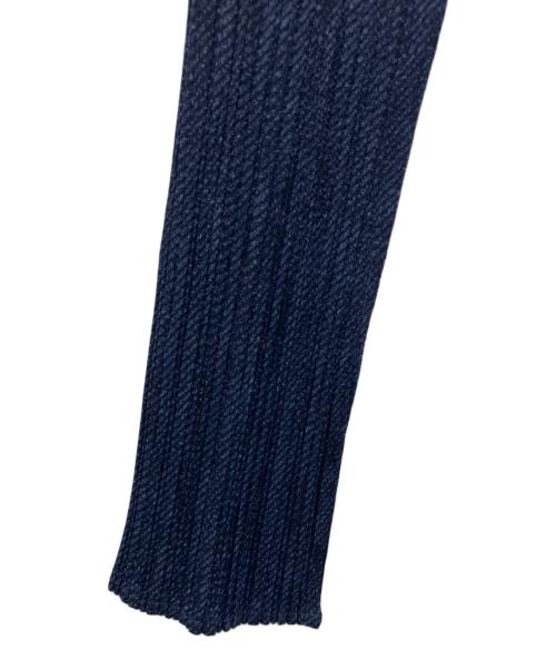 PLEATS PLEASE（プリーツプリーズ）PLEATS PLEASE (プリーツプリーズ) ハイネックプリーツカットソー ネイビー サイズ:3の古着・服飾アイテム