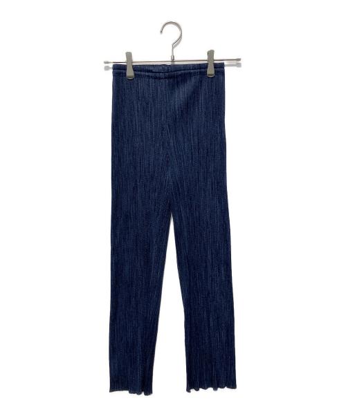 PLEATS PLEASE（プリーツプリーズ）PLEATS PLEASE (プリーツプリーズ) プリーツパンツ ネイビー サイズ:2の古着・服飾アイテム