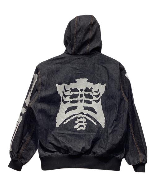 9090（9090）9090 (9090) Bone Rigid Denim Zip Hoodie インディゴ サイズ:XLの古着・服飾アイテム