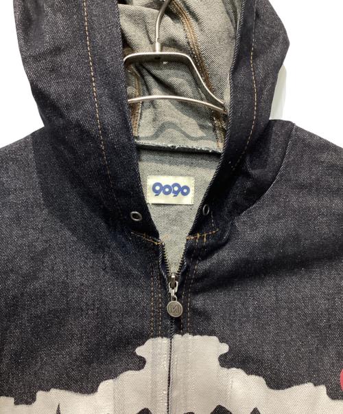 9090（9090）9090 (9090) Bone Rigid Denim Zip Hoodie インディゴ サイズ:XLの古着・服飾アイテム