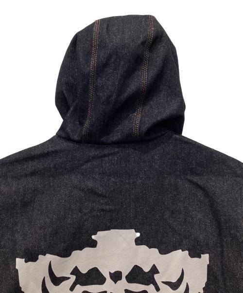9090（9090）9090 (9090) Bone Rigid Denim Zip Hoodie インディゴ サイズ:XLの古着・服飾アイテム