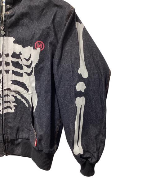 9090（9090）9090 (9090) Bone Rigid Denim Zip Hoodie インディゴ サイズ:XLの古着・服飾アイテム