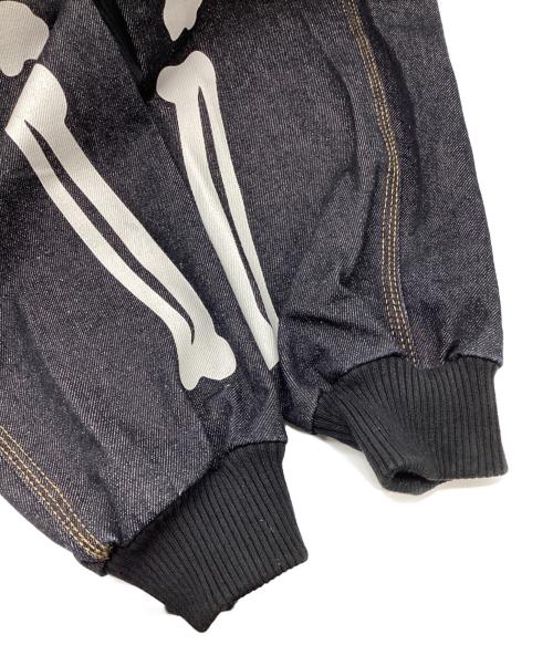 9090（9090）9090 (9090) Bone Rigid Denim Zip Hoodie インディゴ サイズ:XLの古着・服飾アイテム