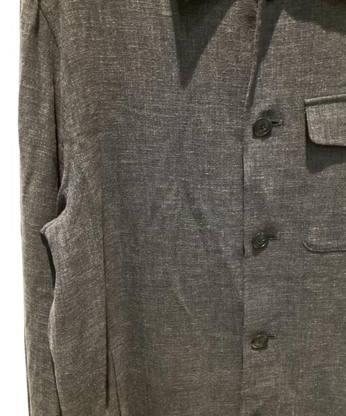 BURBERRY LONDON（バーバリーロンドン）BURBERRY LONDON (バーバリーロンドン) リネン混シャツジャケット グレー サイズ:Lの古着・服飾アイテム