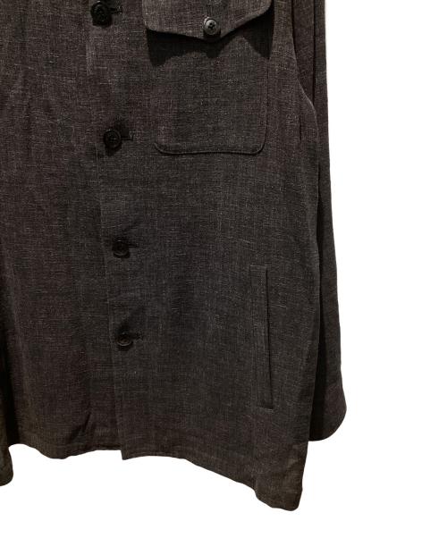 BURBERRY LONDON（バーバリーロンドン）BURBERRY LONDON (バーバリーロンドン) リネン混シャツジャケット グレー サイズ:Lの古着・服飾アイテム