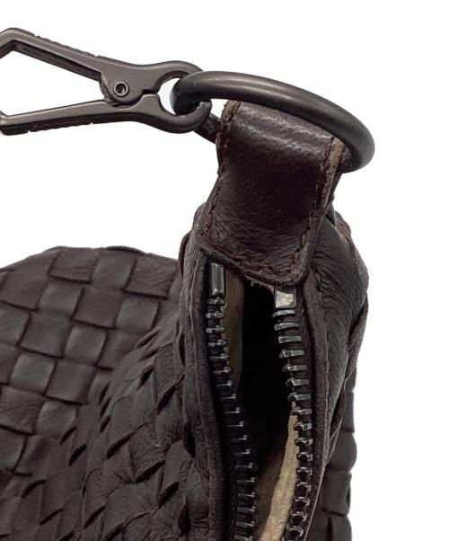 BOTTEGA VENETA（ボッテガベネタ）BOTTEGA VENETA (ボッテガベネタ) イントレチャートハンドバッグ ブラウンの古着・服飾アイテム